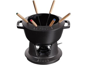 �y�����񂹁zSTAUB �X�g�E�u �t�H���f���Z�b�g 20cm �u���b�N 40511-972 1896310 �L�b�`���G��