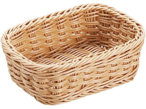 【お取り寄せ】シンドー 抗菌樹脂 角型バスケット DS100 27型 ナチュラル 7703440 水切りバスケット カゴ 清掃 衛生 水廻り 厨房 キッチン テーブル