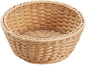 【お取り寄せ】シンドー 抗菌樹脂 丸型バスケット DS106 27型 ナチュラル 7703680 水切りバスケット カゴ 清掃 衛生 水廻り 厨房 キッチン テーブル