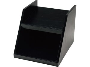 【お取り寄せ】EBM 木製 オーガナイザーボックス用スタンド 2段2列 黒 カップスタンド他 使いきり 使い捨て 食器 使いきり食器 キッチン テーブル