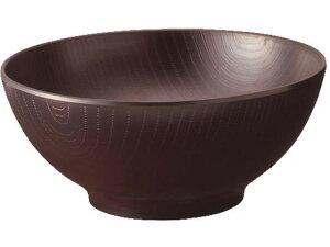 【お取り寄せ】台和 メラミン食器 ウォールナ ボール 17cm WD-41-DBR ダークブラウン