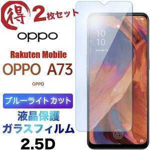 OPPO A73 �K���X�t�B���� 2���Z�b�g �u���[���C�g�J�b�g �I�b�| �G�[�i�i�T�� �t���ی� �����K���X 2.5D ��ʕی� �t���ی� ��U�h�~ �w��h�~ �d�x9H �N���[�i�[�V�[�g�t�� �y�V���o�C�� Rakuten M