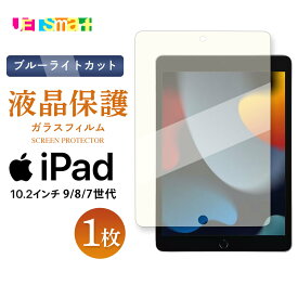 iPad 10.2 型 9/8/7世代 ガラスフィルム 1枚 保護シート 液晶保護 強化ガラス ブルーライトカット サラサラ アンチグレア 硬度9H クリーナーシート付き アイパッド 10.2インチ 9/8/7セダイ 送料無料 docomo ドコモ SoftBank ソフトバンク au エーユー KDDI