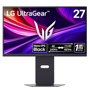 yVGP 2025 Summer ܁zLG Q[~Oj^[ UltraGear 27G850A-B 27C`/4K(3840×2160)/VESA Dual Mode/Nano IPS Black/1ms/DCI-P3 99%/DisplayHDR 600/A`OA/DP2.1