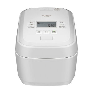 日立 炊飯器 5.5合 圧力&スチームIH ふっくら御膳 RZ-V100HM W フロストホワイト 日本製 大火力 沸騰鉄釜 蒸気カット