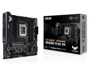 ASUS TUF GAMING B660M-PLUS D4 Intel LGA 1700 mATX �}�U�[�{�[�h PCle 5.0 �T�|�[�g�@DDR4 �f���A��PCle4.0 M.2�X���b�g 2.5Gb�C�[�T�[�l�b�g �I�[������