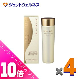 ≪超お得！11月も毎日全商品P10倍！≫【化粧品】ジュレリッチ ブライト＆バウンシングローション（モイストタイプ） 120mL ×4個〔モイストタイプ・化粧水〕