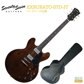 Seventy Seven Guitars EXRUBATO-STD-JT ABRセブンティセブンギター ディバイザー エレキギター セミアコ ホロウボディ 335 ブラウン