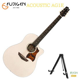 FGN ACOUSTIC AG1E TWF Transparent White FlatFUJIGEN フジゲン 富士弦 エレアコ アコギ フォークギター ホワイト