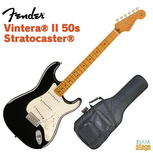 Fender Vintera II '50s Stratocaster, Maple Fingerboard, Black tF_[ GLM^[ LVR XggLX^[ re ubNyStage-Rakuten Guitarz