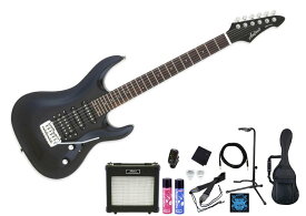 Aria ProII MAC-STD MBK SETアリアプロ エレキギター メタリックブラック 【初心者セット】【アンプセット】