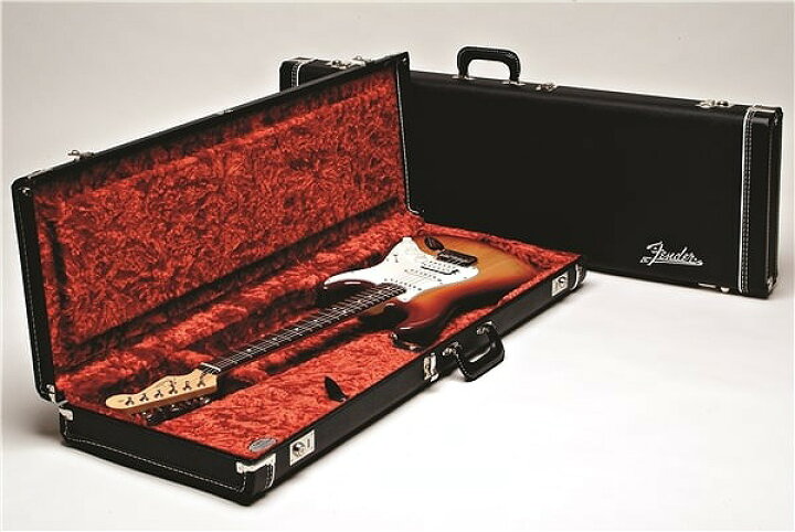 楽天市場】FENDER G&G Deluxe Hardshell Case Black with Orange Plush 