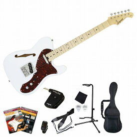 Legend LTE-69TL TT WH White Tortoise Pickguard SET レジェンド エレキギター ギター テレキャスター タイプ シンライン ホワイト セット【ヘッドホンアンプ】【初心者セット】