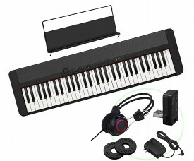 【楽器店大賞2021年受賞！】CASIO CT-S1 BK BLACK Casiotone SET カシオ キーボード カシオトーン 61鍵 ブラック セット【ワイヤレス MIDI & AUDIO アダプター】【WU-BT10】【ヘッドホン】