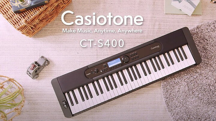 楽天市場】【スタンド・ヘッドフォンセット】CASIO CT-S400 SET BK 