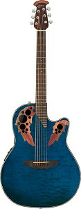 Ovation Celebrity Elite Plus CE44P-8TQ Transparent Blue Quilt Maple Ix[V AR[XeBbNM^[ GAR ARM LgCv u[
