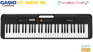CASIO Casiotone CT-S200BK BLACKJVI x[VbNL[{[h 61 ubNyStage-Rakuten Keyboard SETz