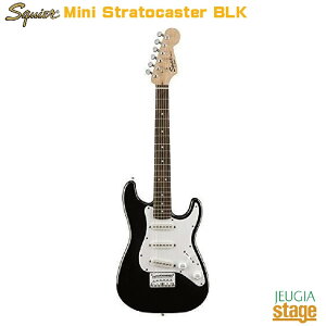 Squier by Fender Mini Stratocastery\tgP[XtzLaurel Fingerboard Black BLKXNCA XNC[ XggLX^[ GLM^[ ~jM^[ ubNyStage-Rakuten Guitar SETz