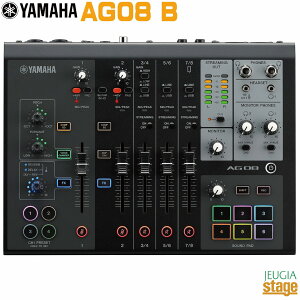 YAMAHA AG08 B Live Streaming Mixer}n CuXg[~O ~LT[ ubNyStage-Rakuten Public AddresszyStage-Rakuten Desk Top Musicz