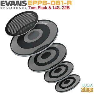 EVANS db One Tom Pack & 14S, 22B(EPPB-DB1-R) �G���@���X ���ʒጸ�X�l�A�{�^���{�o�X�h���� �w�b�h�p�b�N�yStage-Rakuten Drum Accessory�z�ߏ����f�E�����΍�ɁI