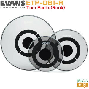 EVANS db One Rock Tom Pack 10,12,16 (ETP-DB1-R) �G���@���X ���ʒጸ�^�� �w�b�h�p�b�N ���b�N�yStage-Rakuten Drum Accessory�z�ߏ����f�E�����΍�ɁI