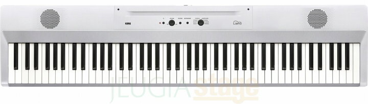 楽天市場】KORG L1SP PEARL WHITE Liano セット【高低自在椅子(白 