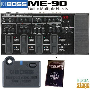 BOSS ME-90 & BT-DUALZbgyME-90 Guitar Multiple Effects { BT DUAL@BluetoothR Audio MIDI Dual Adaptor{X M^[}`vGtFNc { u[gD[X A_v^[yStage-Rakuten Guitar Accessoryz