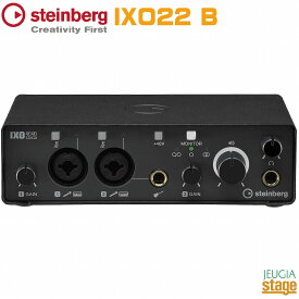 【新製品】Steinberg IXO22 BUSB Audio Interface Blackスタインバーグ USBオーディオインターフェース ブラック【Stage-Rakuten Desk Top Music】2in2out (2×XLR/TRS(Mic/Line)・1×Hi-Z) USB 2.0 Type-C 黒 ヤマハ 定番 人気