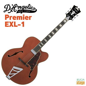 D'Angelico Premier EXL-1 Satin Walnut ディアンジェリコ　エレキギター フルアコ ホロウボディ ウォルナット