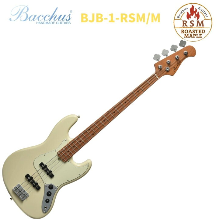 楽天市場】Bacchus BJB-1-RSM/M OWH Olympic Whiteバッカス エレキ 