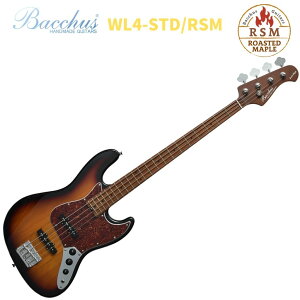 Bacchus WL4-STD/RSM 3TS 3Tone Sunburst�o�b�J�X �G���L�x�[�X ���[�X�e�b�h���C�v�� 3�g�[���T���o�[�X�g�yStage-Rakuten Bass�z��