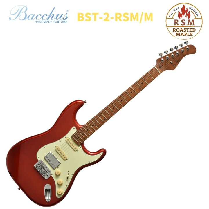楽天市場】Bacchus BST-2-RSM/M CAR Candy Apple Redバッカス エレキ 