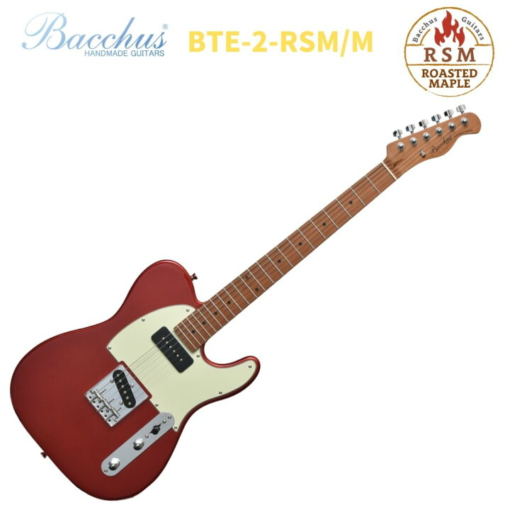 楽天市場】Bacchus BTE-2-RSM/M CAR Candy Apple Redバッカス エレキ 