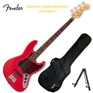 Fender Made in Japan Hybrid II Jazz Bass Modena Red Rosewood FingerboardtF_[ GLx[X WYx[X WYx bhyStage-Rakuten Bassz