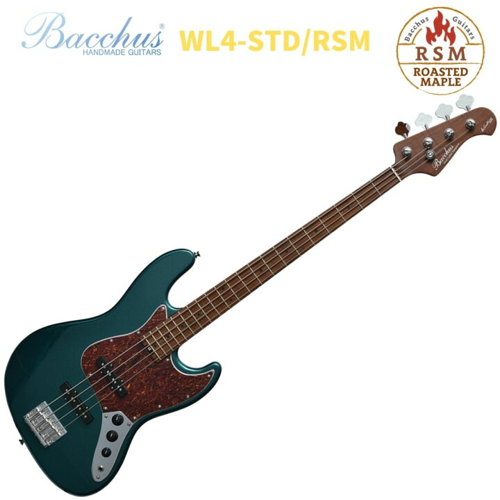 楽天市場】Bacchus WL4-STD/RSM GMバッカス エレキベース ローステッド  