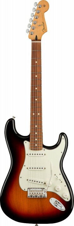 楽天市場】Fender Player Stratocaster 3-Color Sunburst Pau Ferro 