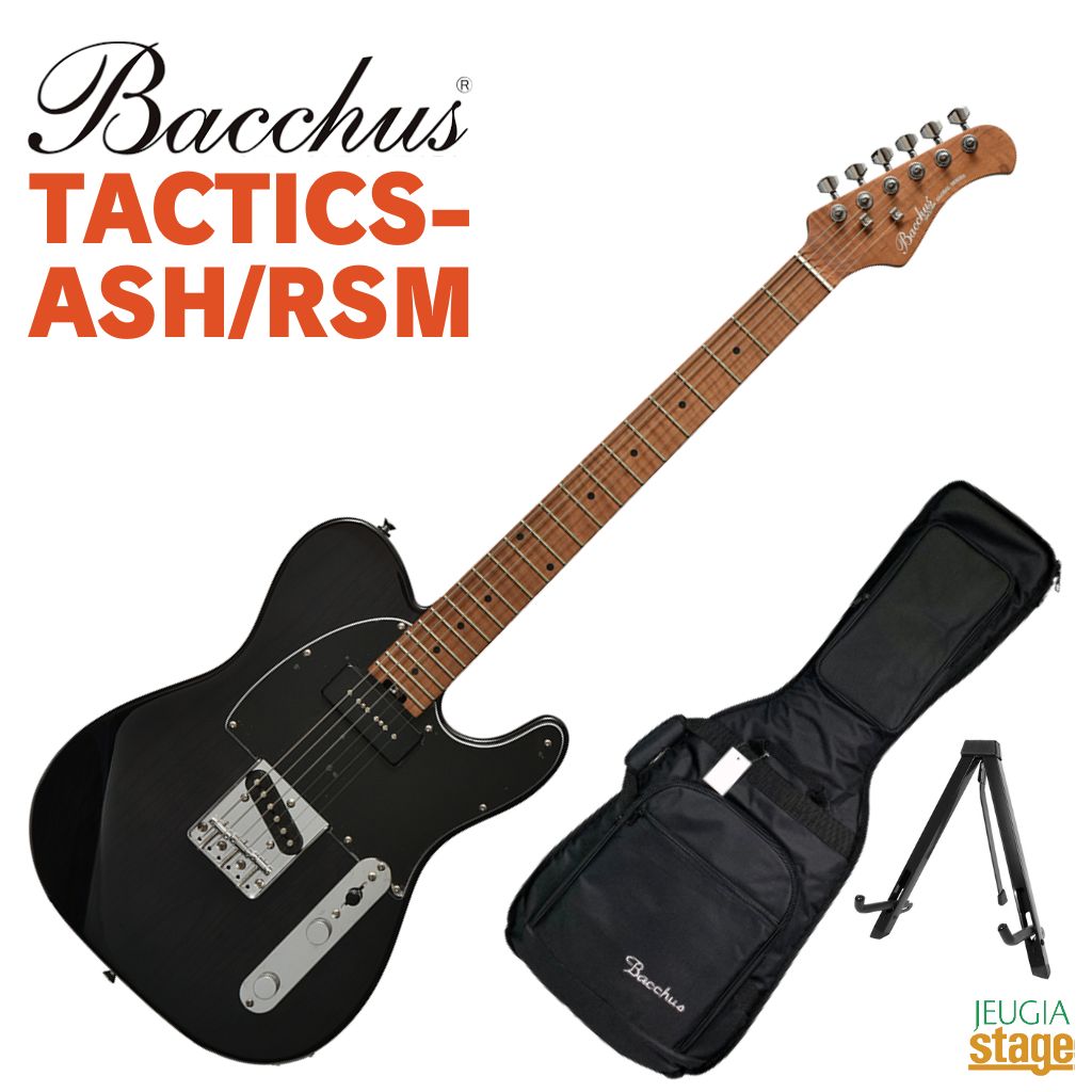 楽天市場】Bacchus TACTICS-ASH/RSM STNバッカス エレキギター