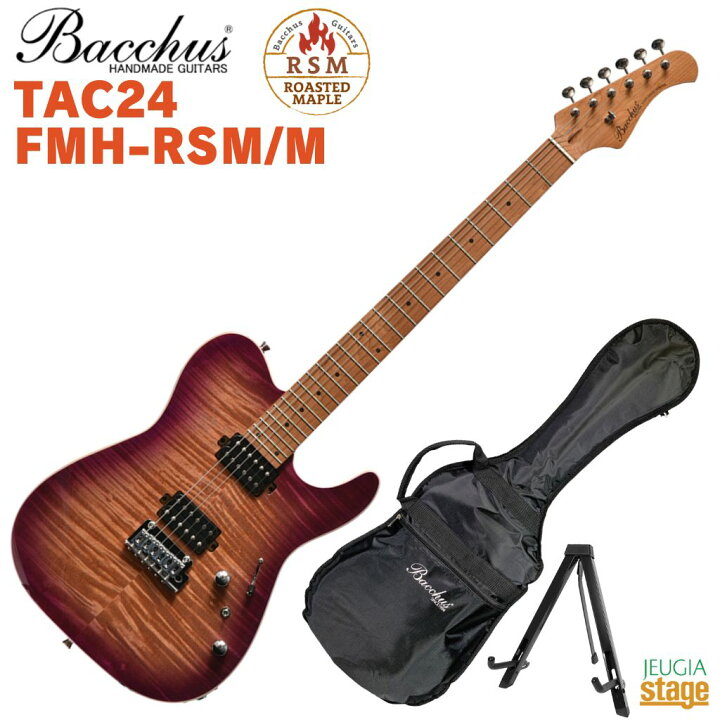 楽天市場】Bacchus TAC24 FMH-RSM/M N-MGT-Bバッカス エレキギター  