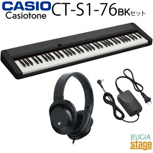 yViFʌTwbhztzCASIO Casiotone CT-S1-76 BKJVI JVIg[ L[{[h 76 ubNyStage-Rakuten Keyboard SETz lC   BLACK