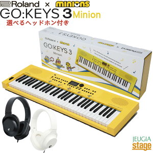 �y���ʌ���zRoland GO:KEYS 3 Minion�sGOKEYS3-MI�t�y�w�b�h�z���t���Z�b�g�z ���[�����h × �~�j�I�� �R���{���[�V���� �S�[�L�[�Y �X���[ �~�j�I���Y �f�W�^�� �L�[�{�[�h 61���ՁyStage-Rakuten Keyboard 