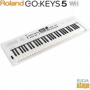 Roland GO:KEYS 5 WH(ホワイト) Music Creation Keyboard ローランド デジタル キーボード / ミュージッククリエーションキーボード 61鍵盤【Stage-Rakuten Keyboard SET】【Stage-Rakuten Synthesizer】 GOKEYS5-WH 白
