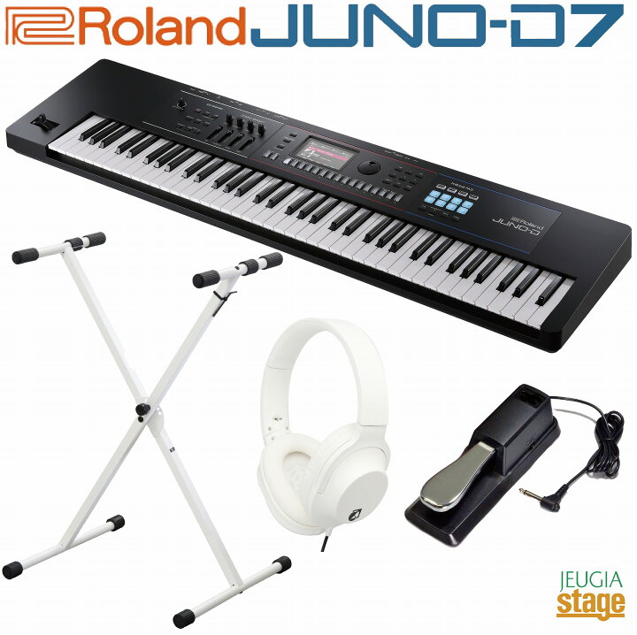 楽天市場】【新製品】Roland JUNO-D7 Synthesizer【スタンド 