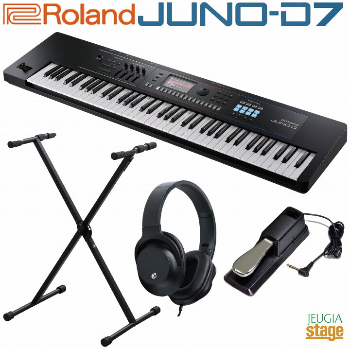 楽天市場】【新製品】Roland JUNO-D7 Synthesizer【スタンド 