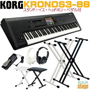 KORG KRONOS3-88 MUSIC WORKSTATION�y�X�^���h�E�C�X�E�w�b�h�z���E�y�_���t�Z�b�g�z�R���O �N���m�X3 �~���[�W�b�N���[�N�X�e�[�V���� 88���ՁFRH3���f�� �y�yStage-Rakuten Synthesizer�z�yStage-Rakuten Piano�z 