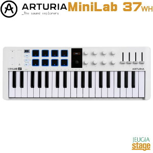 �y�V���i�zARTURIA MINILAB 37 WH(White) UNIVERSAL MUSIC-MAKING CONTROLLER�A�[�g���A �~�j���u37���� �z���C�g ���j�o�[�T�� �~���[�W�b�N���C�L���O �R���g���[���[ / MIDI�L�[�{�[�h�yStage-Rakuten Synthesizer�z