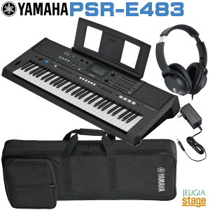 �y2026�N3��26�������F���\�񏳂蒆�zYAMAHA PSR-E483�y��p�\�t�g�P�[�X SC-KB650 & �w�b�h�z��(��) �t�zPortable Keyboard ���}�n �|�[�^�u���L�[�{�[�h 61���� �u���b�N�yStage-Rakuten Keyboard SET�zGM/XG Lite ��