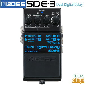 BOSS SDE-3 Dual Digital Delay�{�X �f���A���f�W�^���f�B���C�yStage-Rakuten Guitar Accessory�z�R���p�N�g �G�t�F�N�^�[