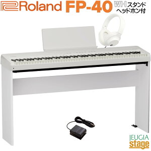�y9��19�������F���\�񏳂蒆�zRoland FP-40-WHB (White) Digital Piano�y��p�X�^���hKSF-40-WH�E�w�b�h�z��(��)�t���z ���[�����h �f�W�^���s�A�m �X�^�C���b�V�� �d�q�s�A�m �z���C�g�yStage-Rakuten Piano SE