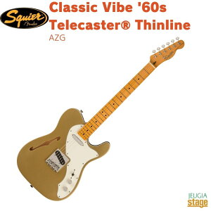 Squier FSR Classic Vibe '60s Telecaster Thinline, Maple Fingerboard, Parchment Pickguard, Aztec GoldXNCA XNC[ eLX^[ VC AYebNS[hyStage-Rakuten GuitarzGLM^[  AZG Fen
