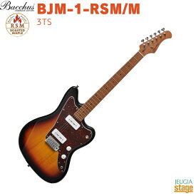 Bacchus BJM-1-RSM/M 3TS(3 Tone Sunburst)バッカス エレキギター ローステッドメイプル ジャズマスタータイプ 3トーンサンバースト【Stage-Rakuten Guitar】茶 ブラウン brown